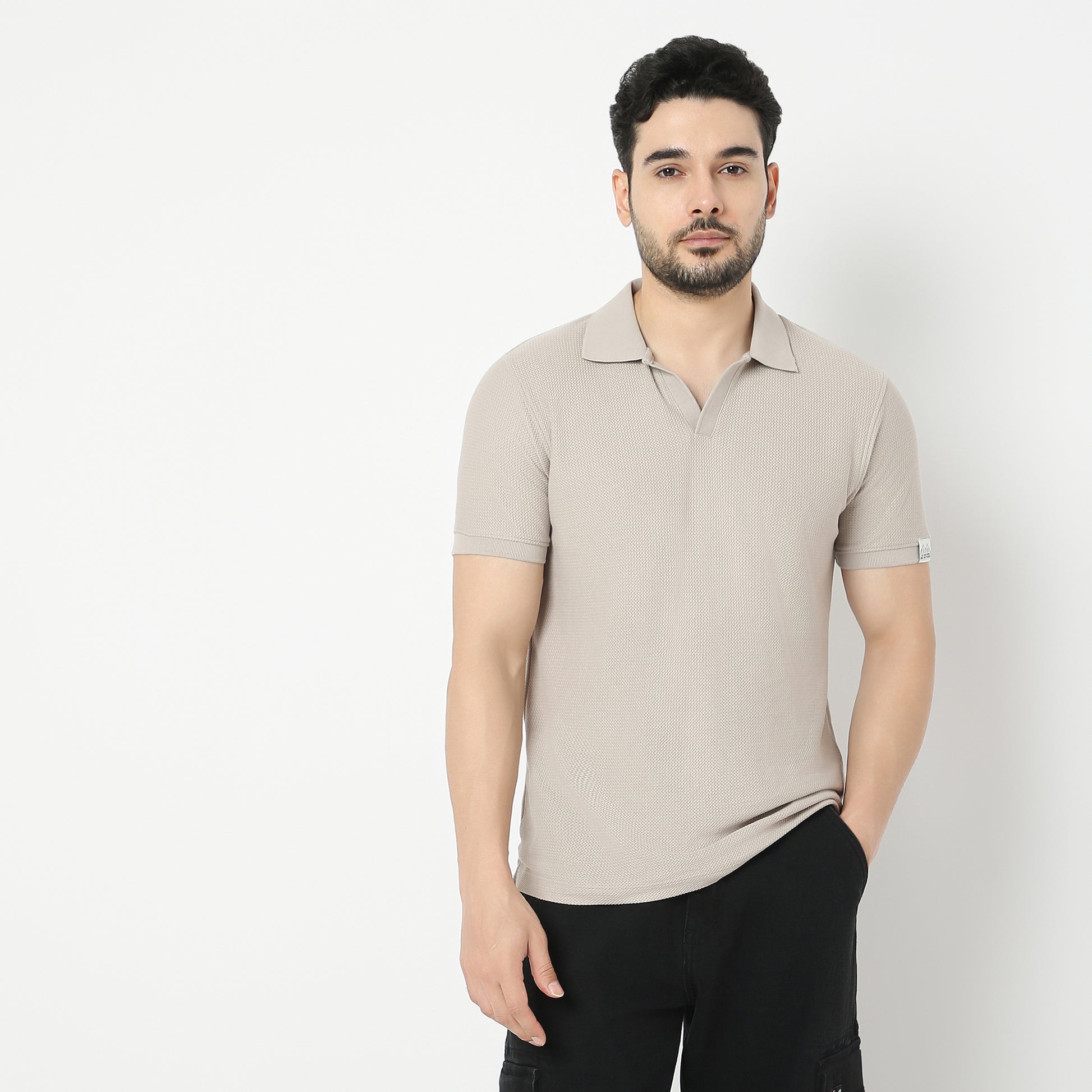 Jacquard Island Polo T-Shirt