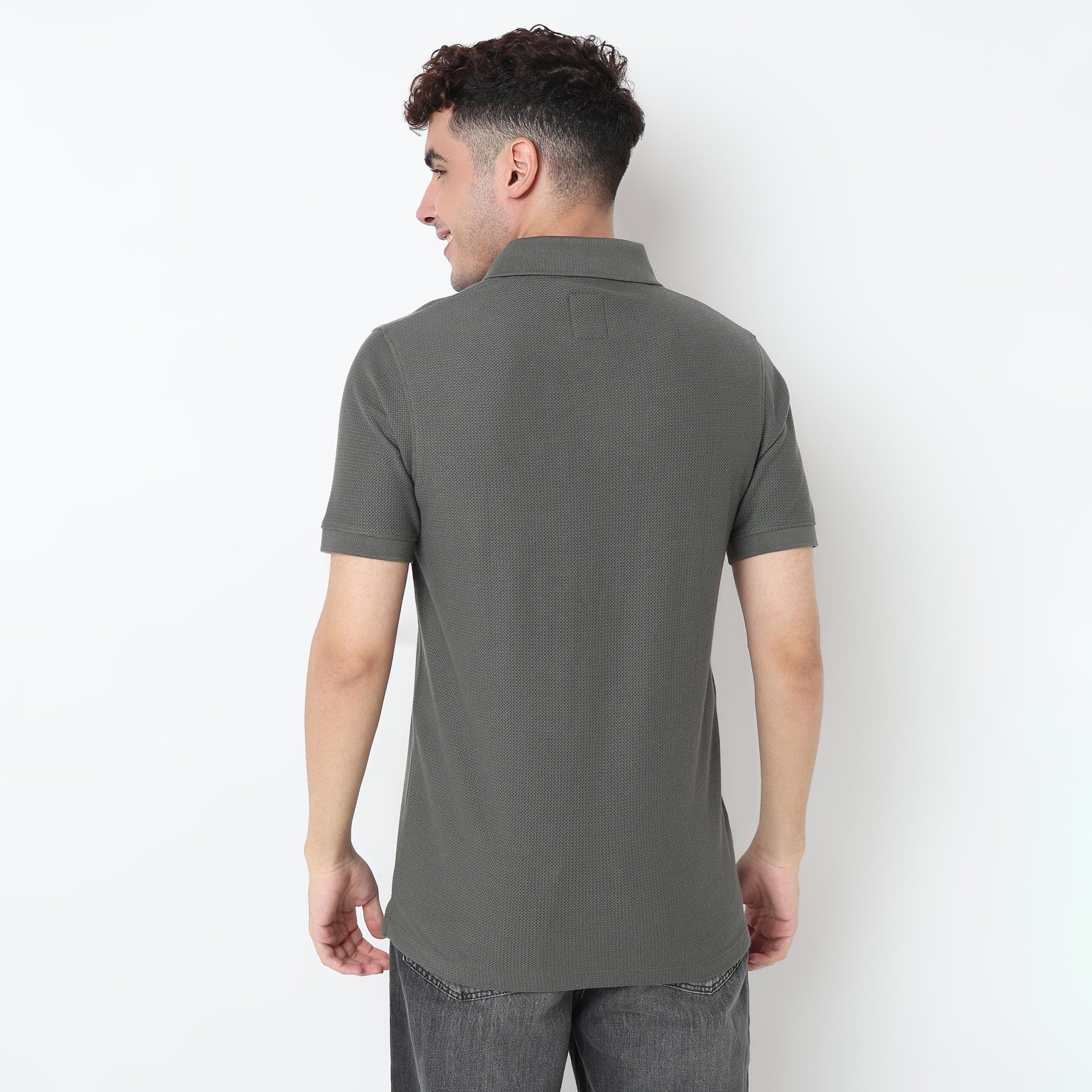 Jacquard Island Polo T-Shirt