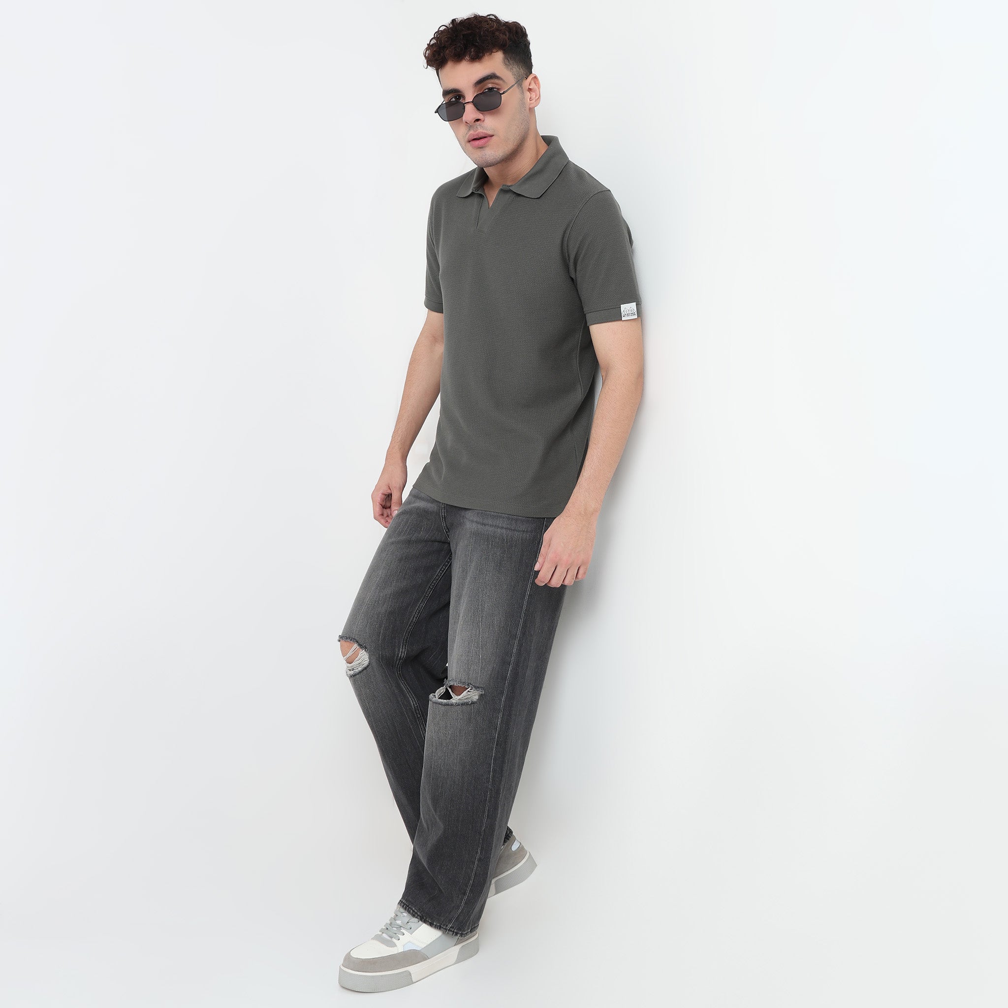 Jacquard Island Polo T-Shirt – Style Union