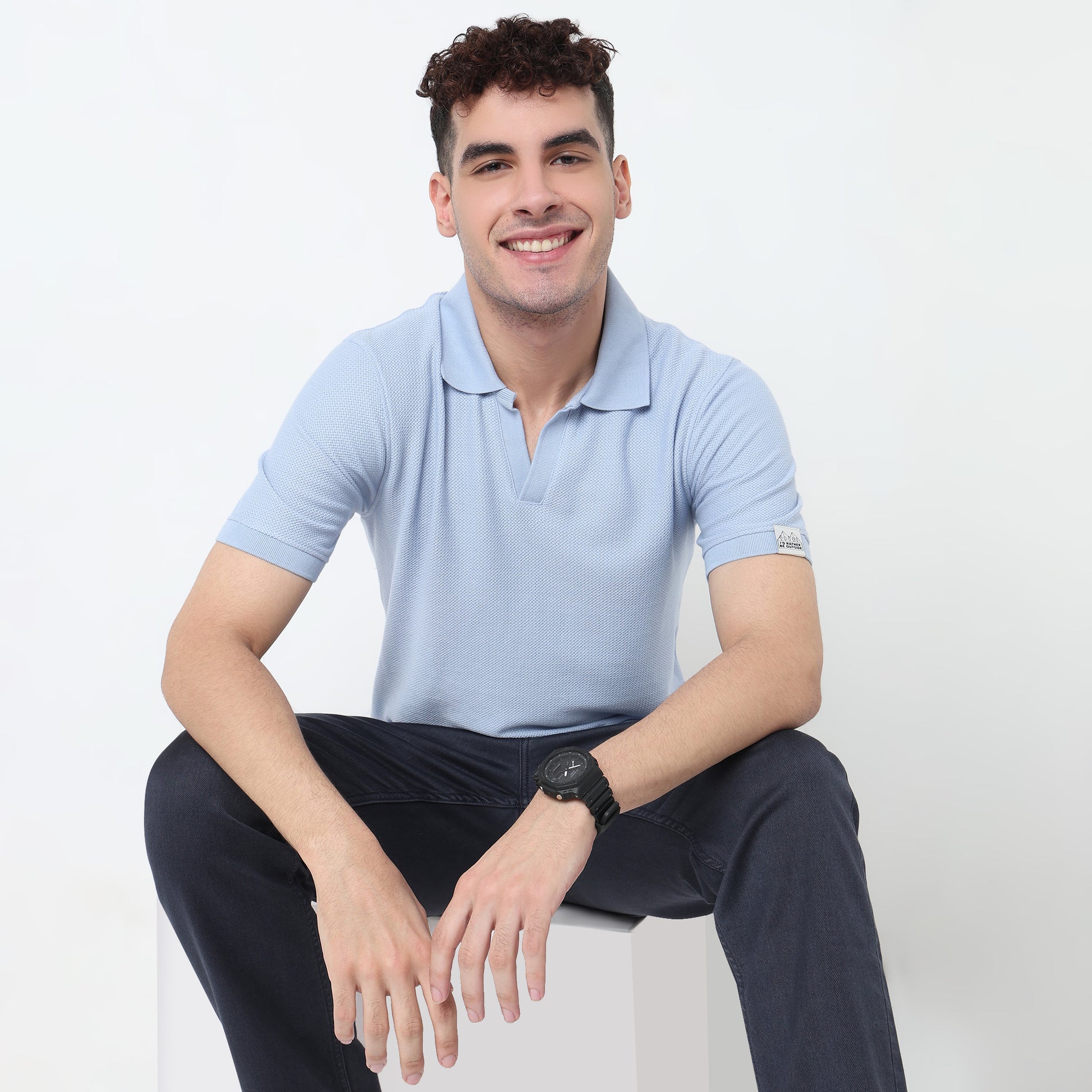 Jacquard Island Polo T-Shirt