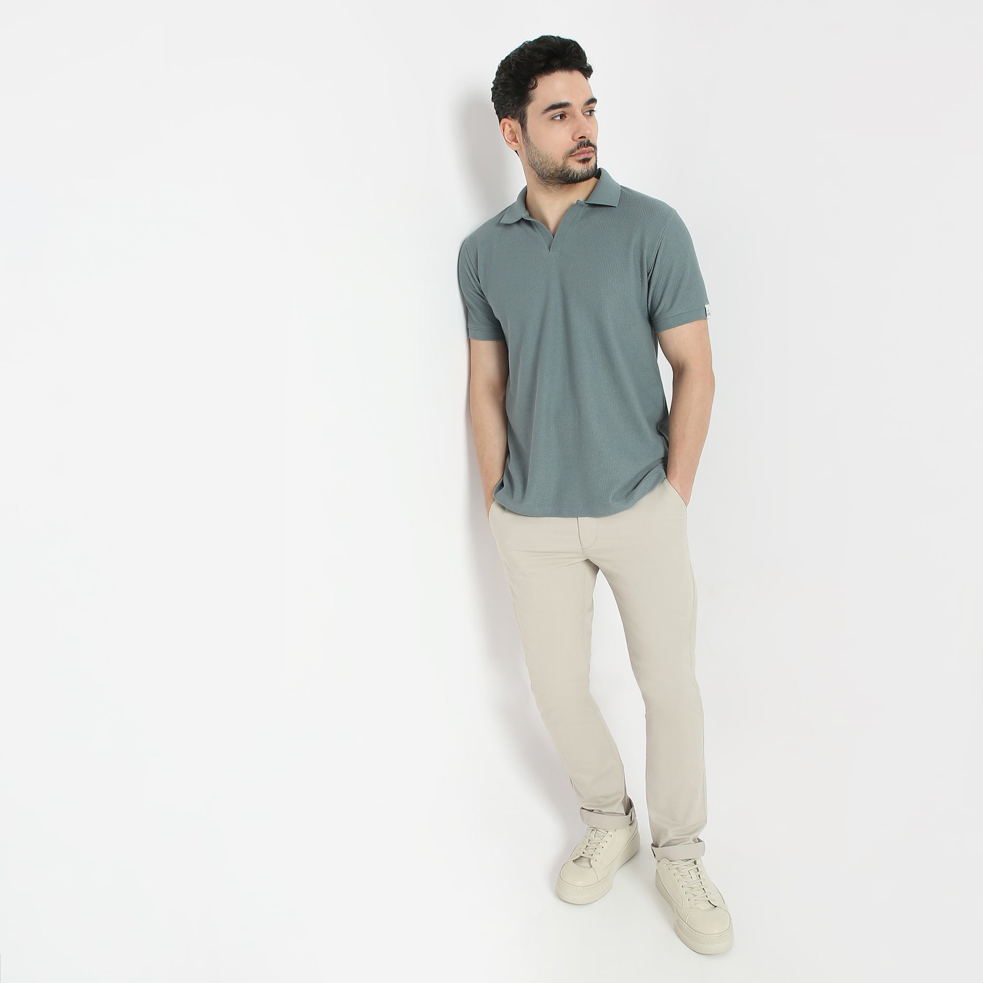 Jacquard Island Polo T-Shirt