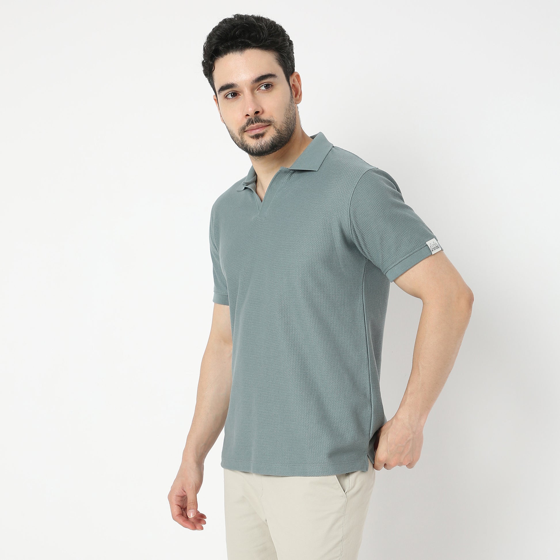 Jacquard Island Polo T-Shirt