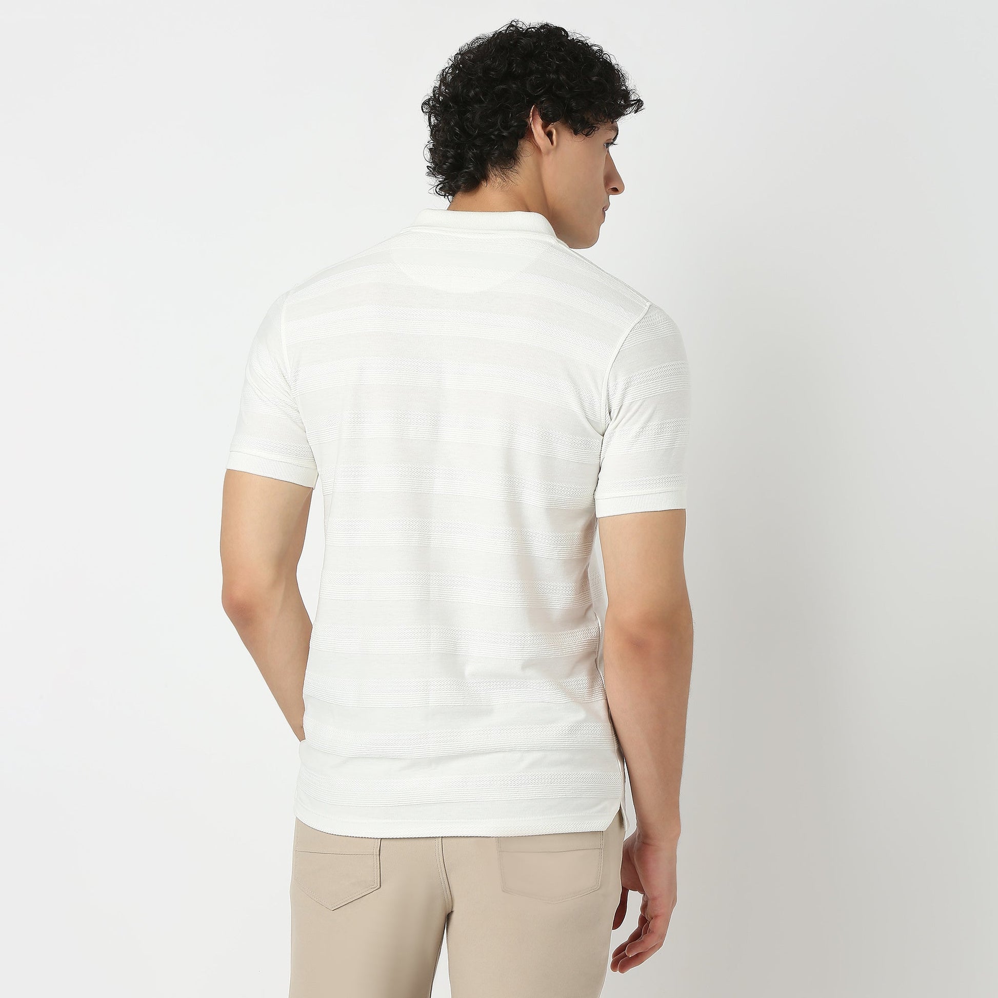 Regular Fit Structured Regular Length Polo T-Shirt