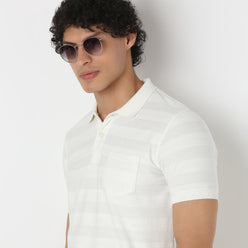 Regular Fit Structured Regular Length Polo T-Shirt