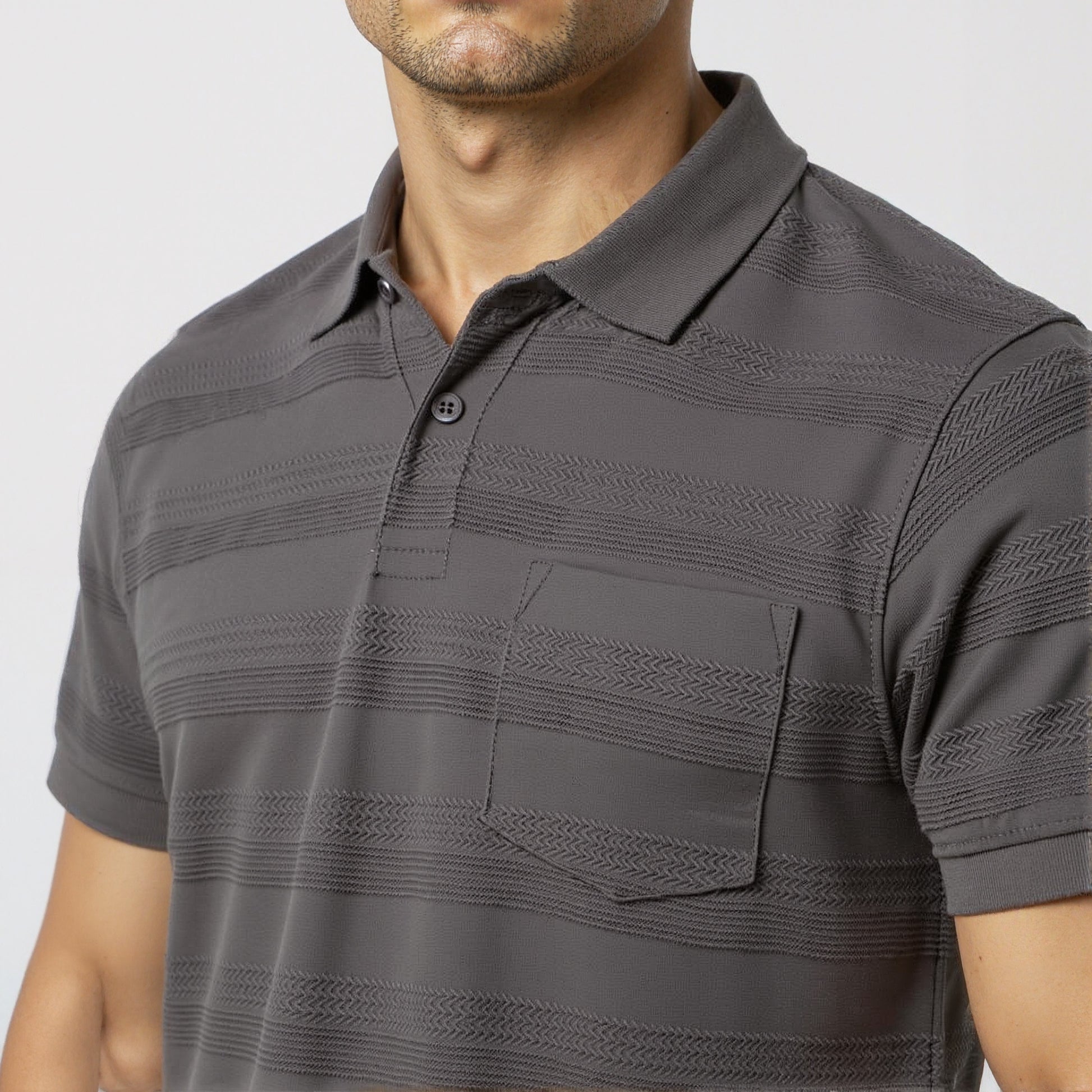 Regular Fit Structured Regular Length Polo T-Shirt
