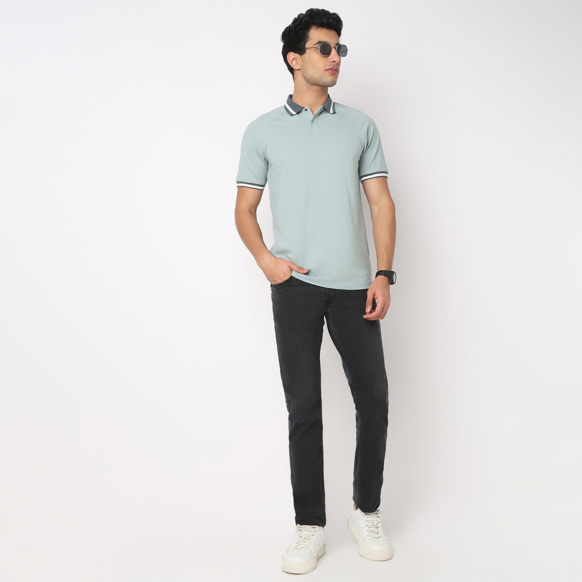 Urban Polo Solid Polo T-Shirt