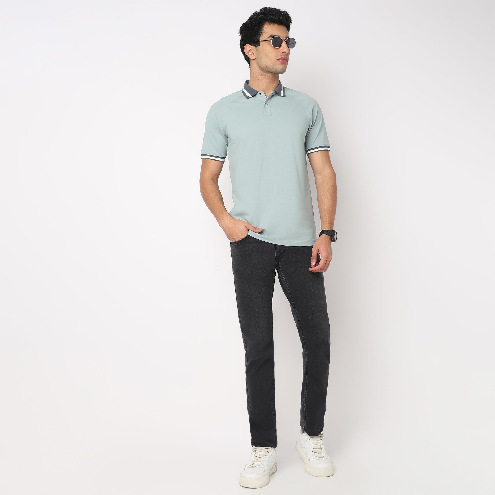 Urban Polo Solid Polo T-Shirt