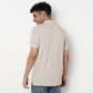 Buy Men Regular Fit Structured Half Sleeve T-Shirt  - Style Union
