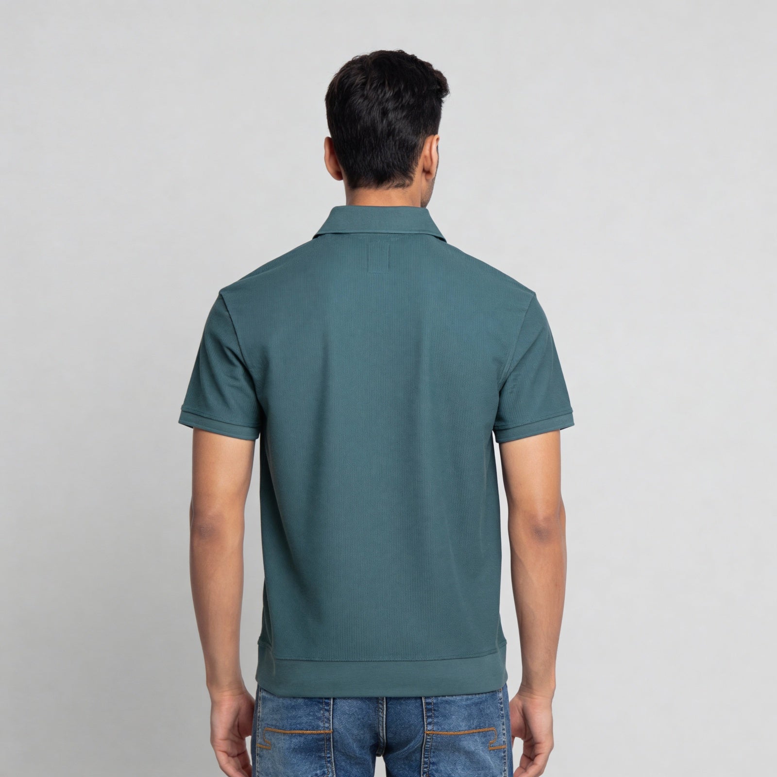Structured Johnny Collar Island Polo T-Shirt