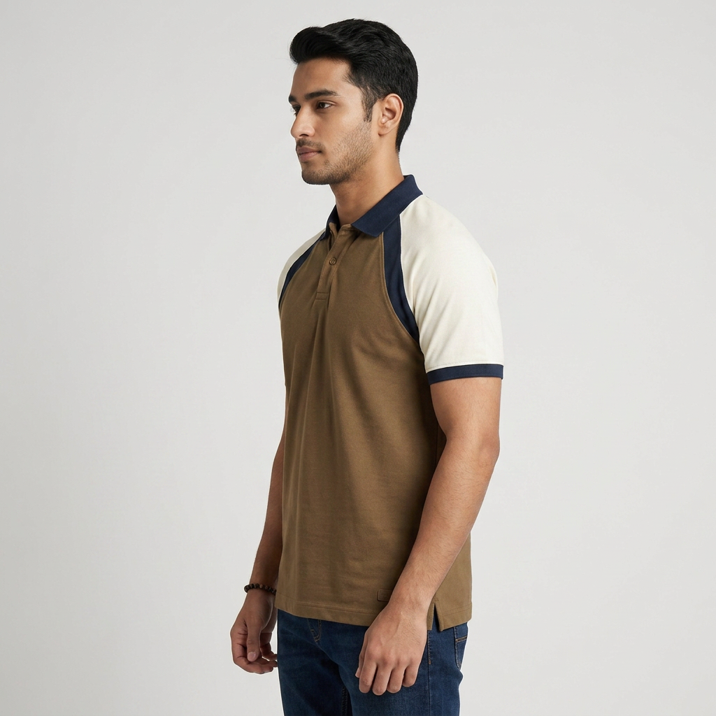 Cut and Sew Urban Polo T-Shirt