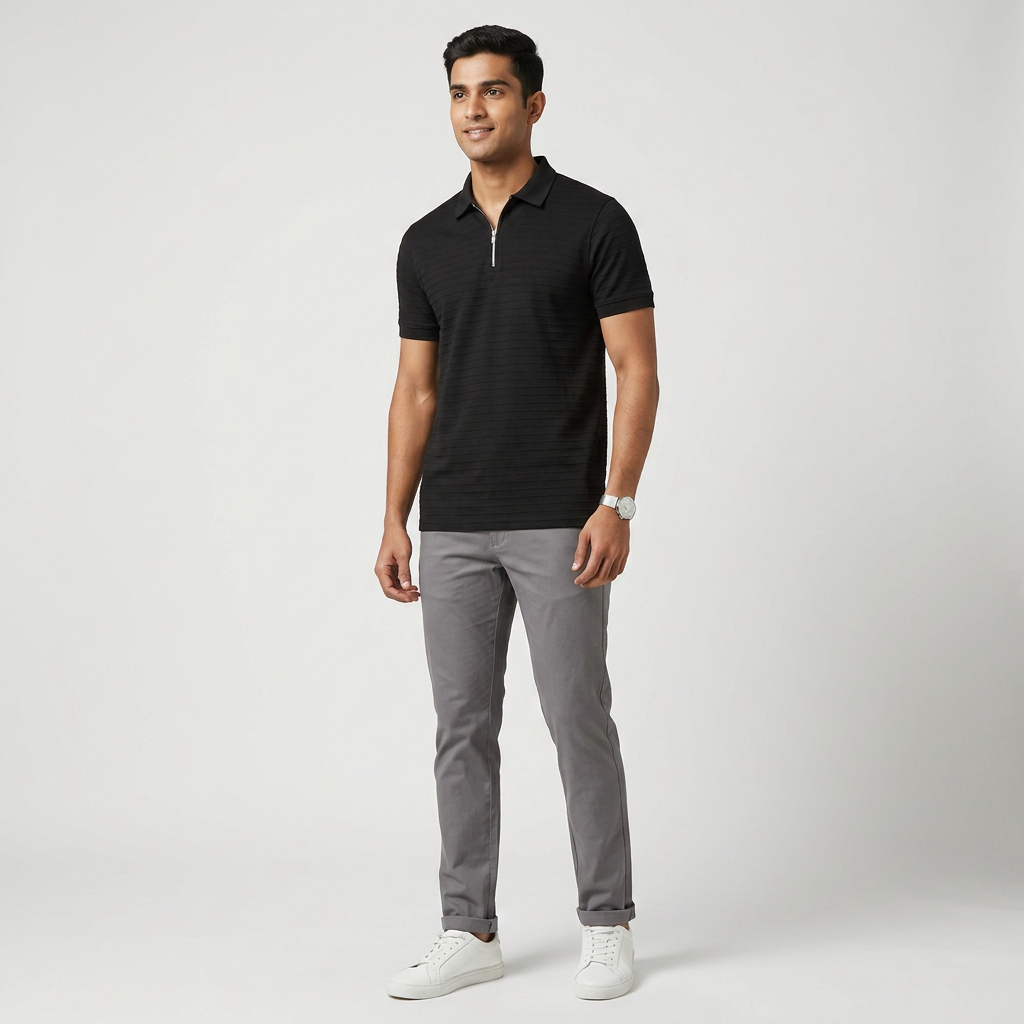 Structured Smart Polo T-Shirt