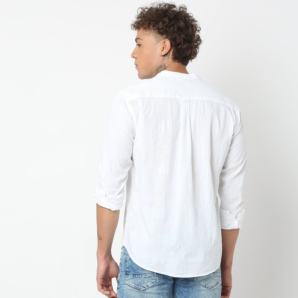 Regular Fit Solid Shirt