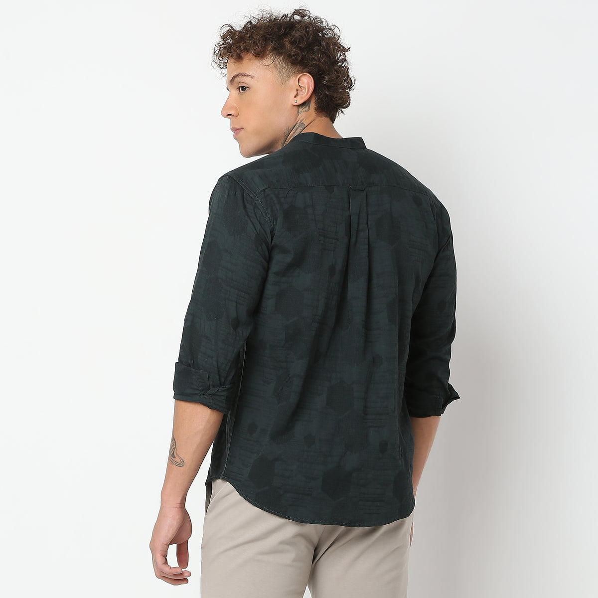 Regular Fit Solid Shirt