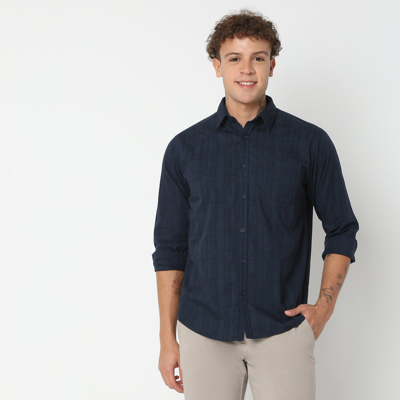 Regular Fit Solid Shirt