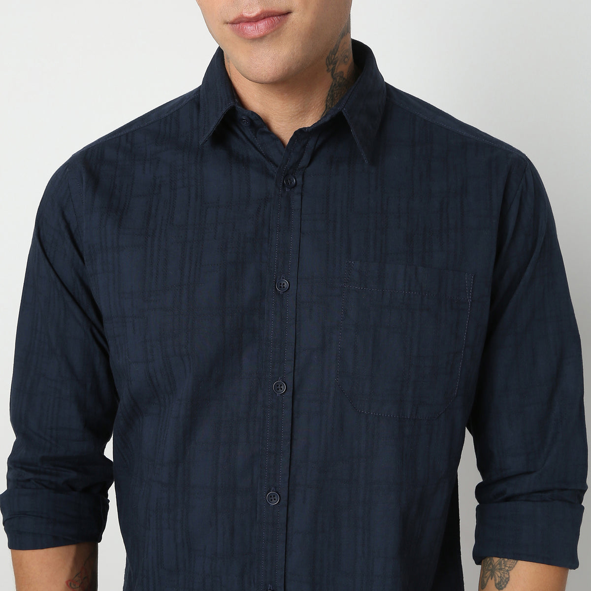 Regular Fit Solid Shirt