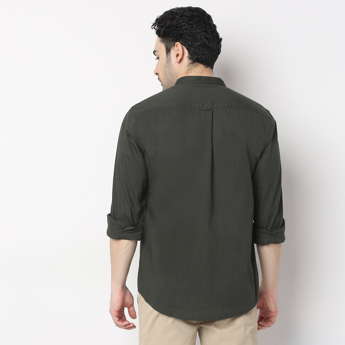 Regular Fit Solid Shirt