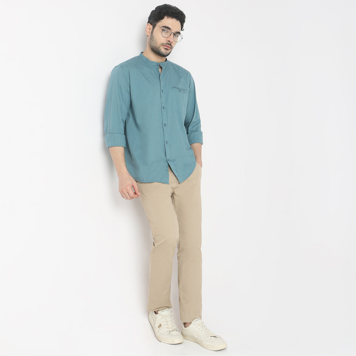 Regular Fit Solid Shirt