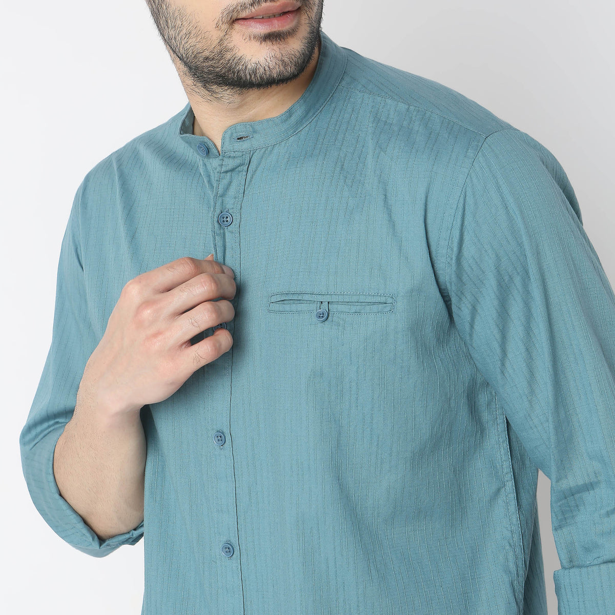 Regular Fit Solid Shirt