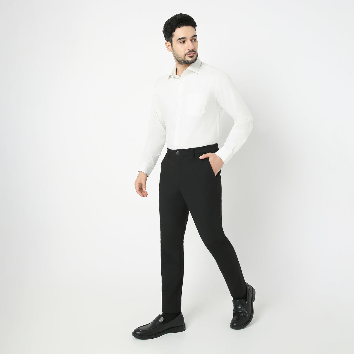 Slim Fit Solid Shirt