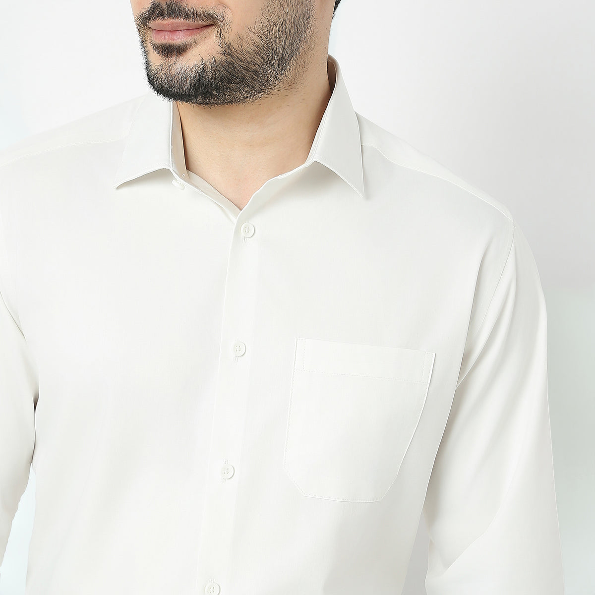 Slim Fit Solid Shirt