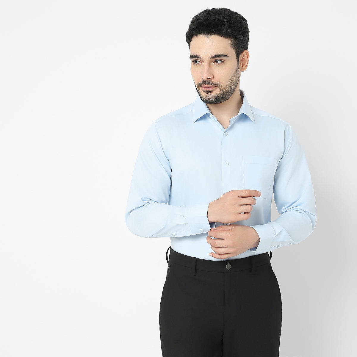 Slim Fit Solid Shirt