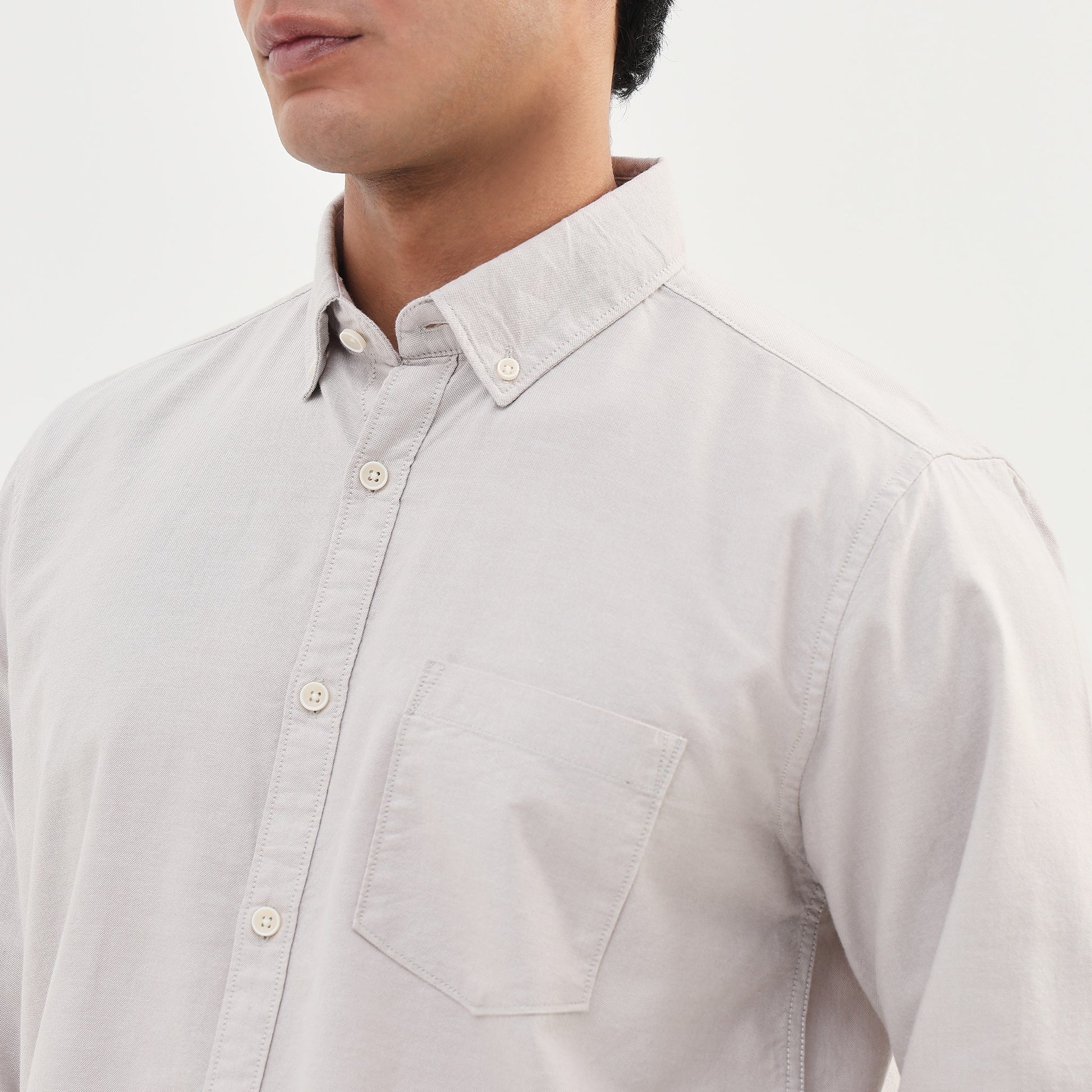 Slim Fit Solid Shirt