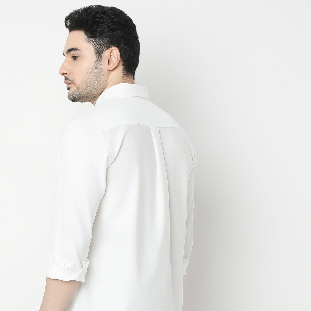 Slim Fit Solid Shirt