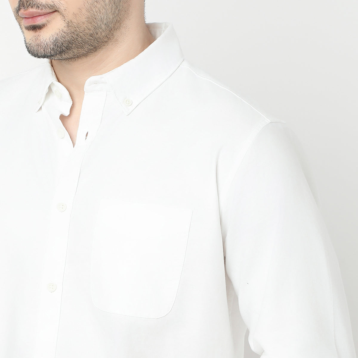 Slim Fit Solid Shirt