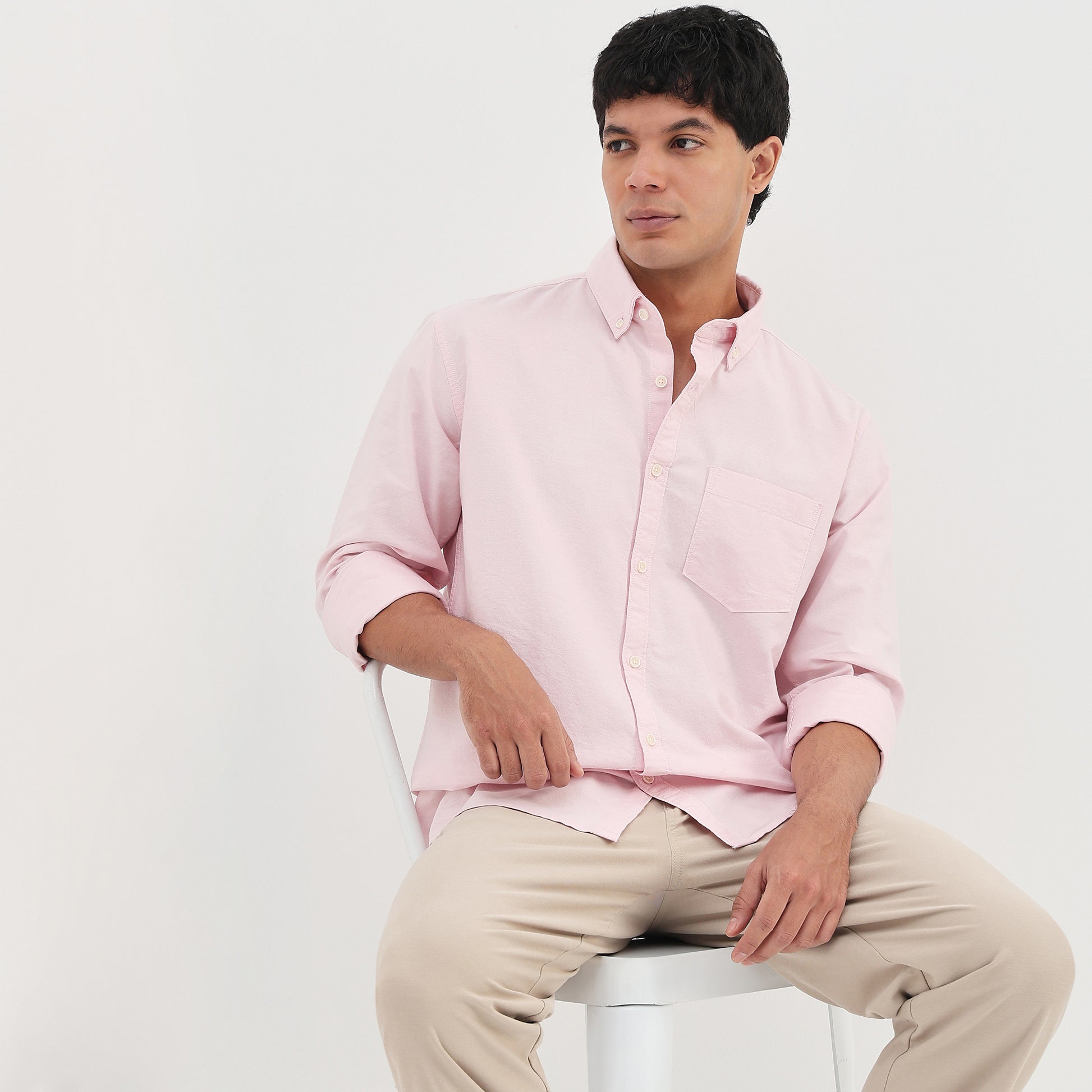 Slim Fit Solid Shirt