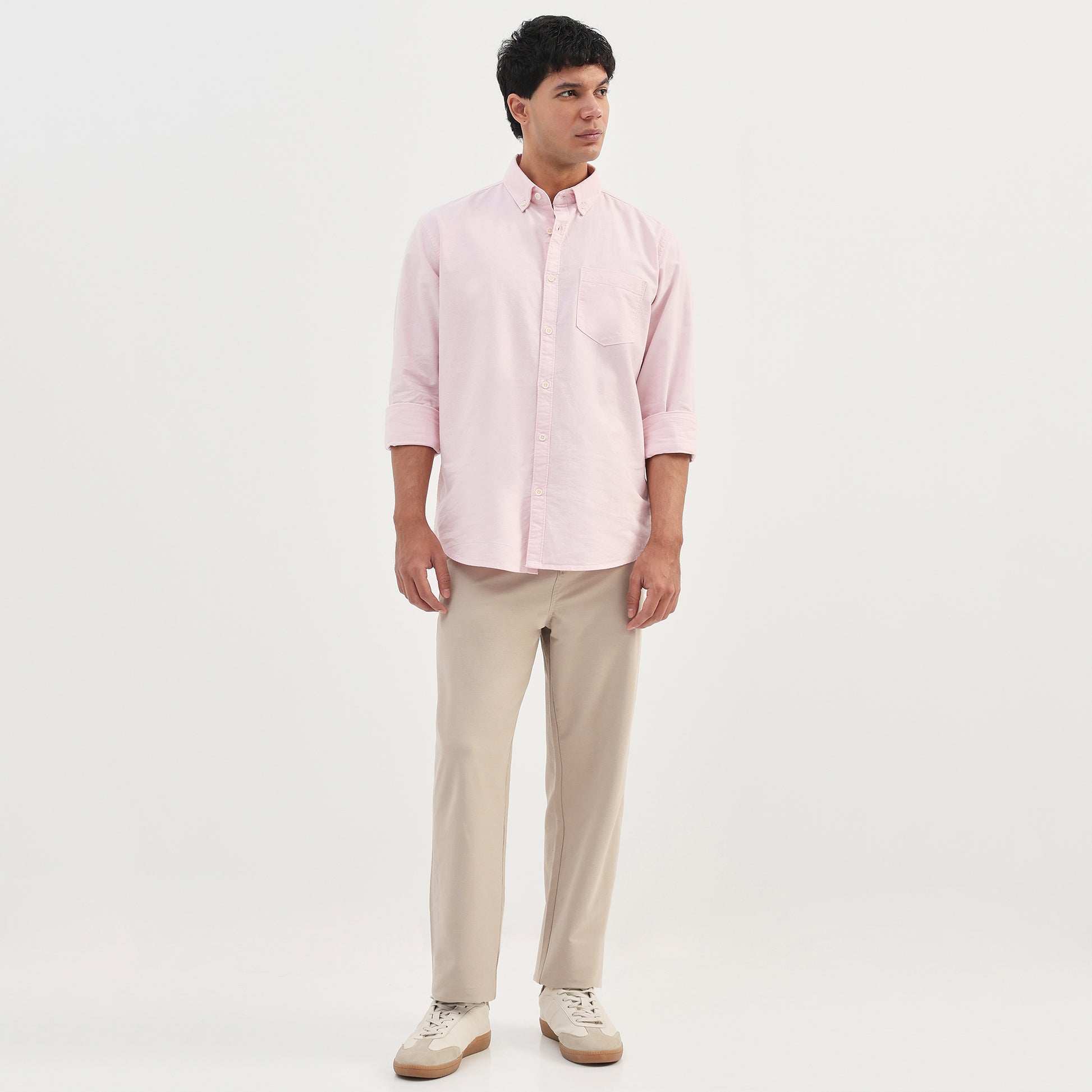Slim Fit Solid Shirt
