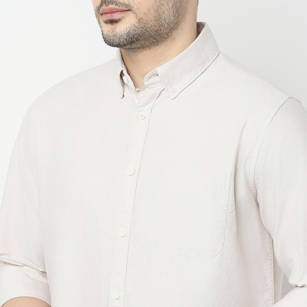 Slim Fit Solid Shirt