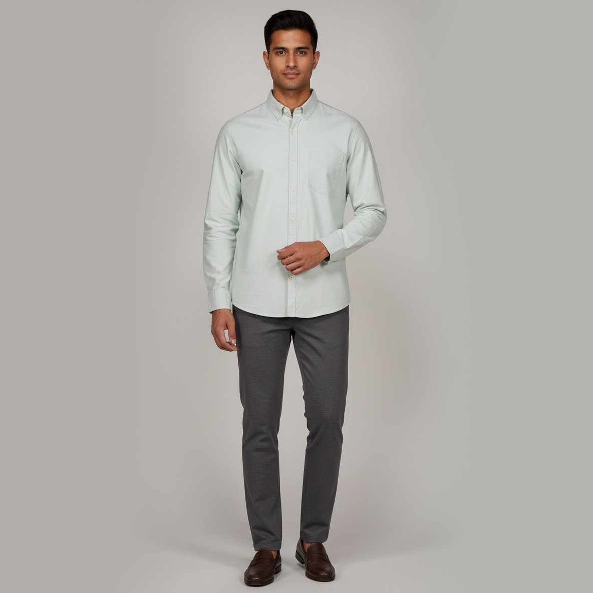 Slim Fit Solid Shirt