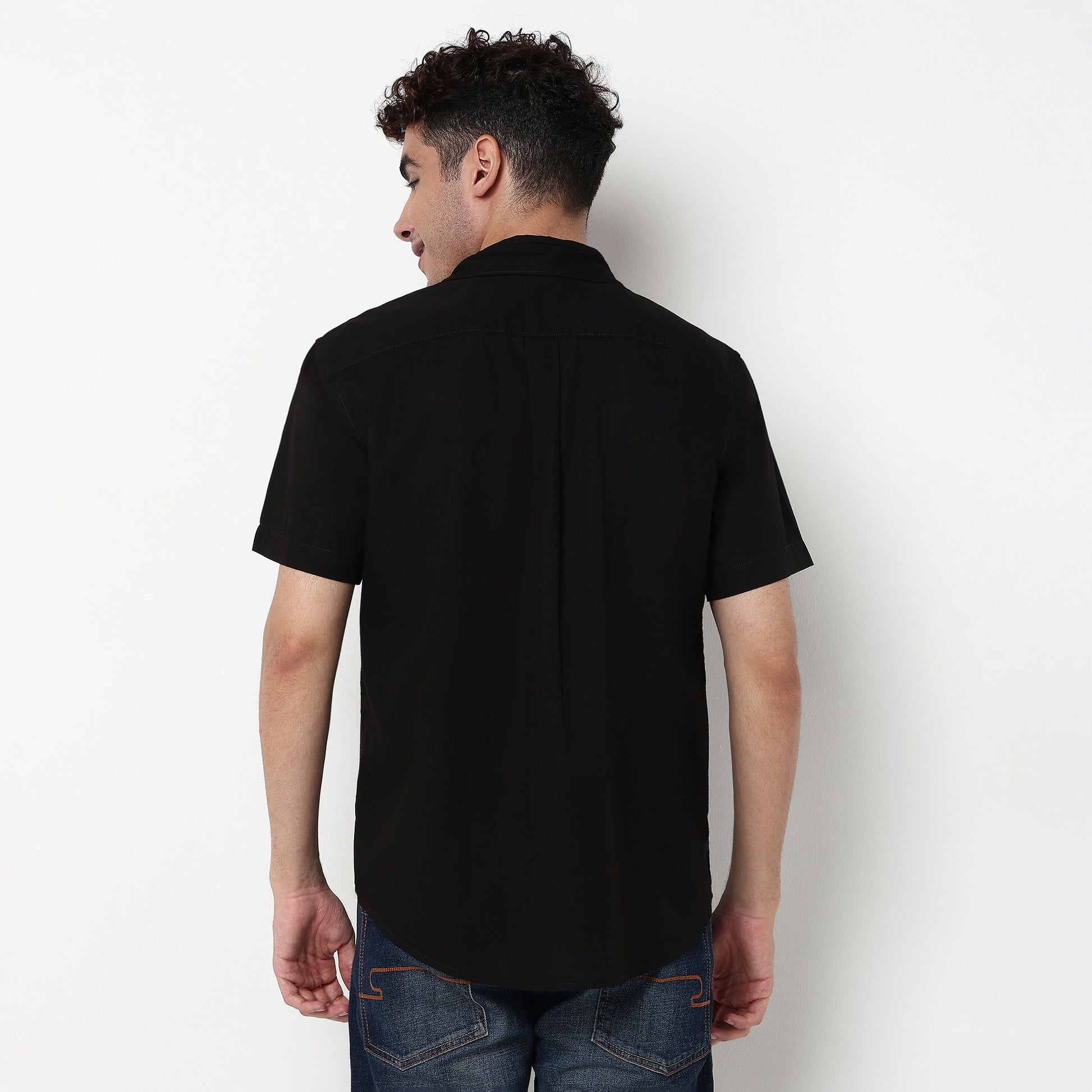 Regular Fit Solid Shirt