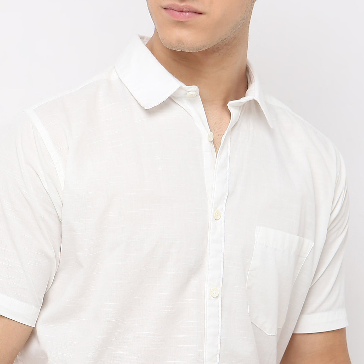 Regular Fit Solid Shirt