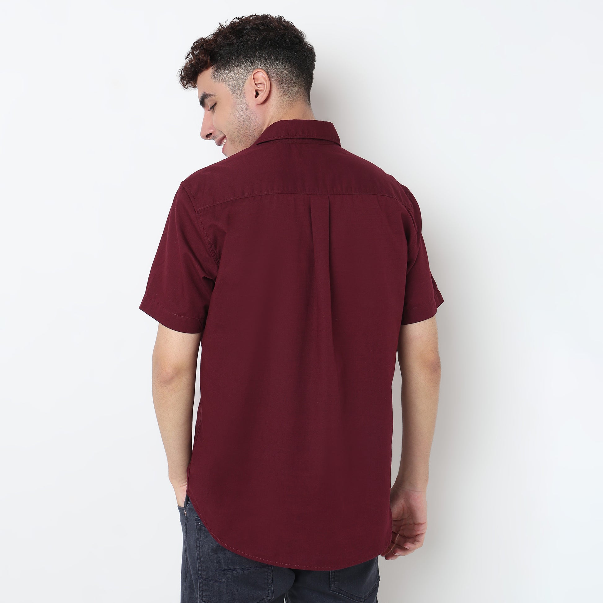Regular Fit Solid Shirt