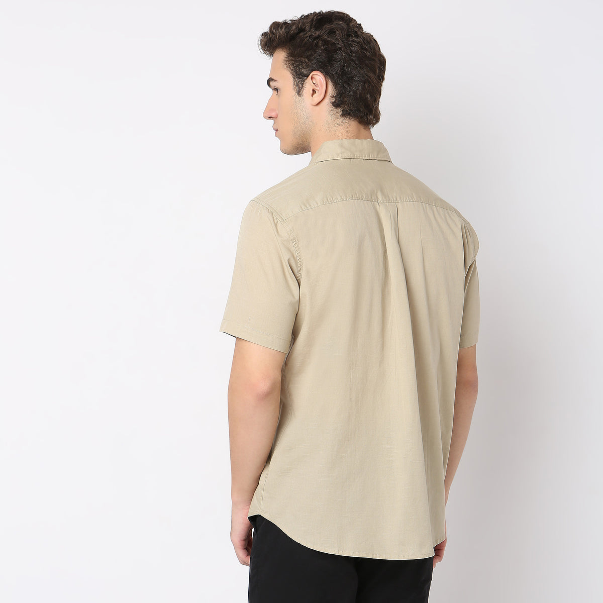 Regular Fit Solid Shirt