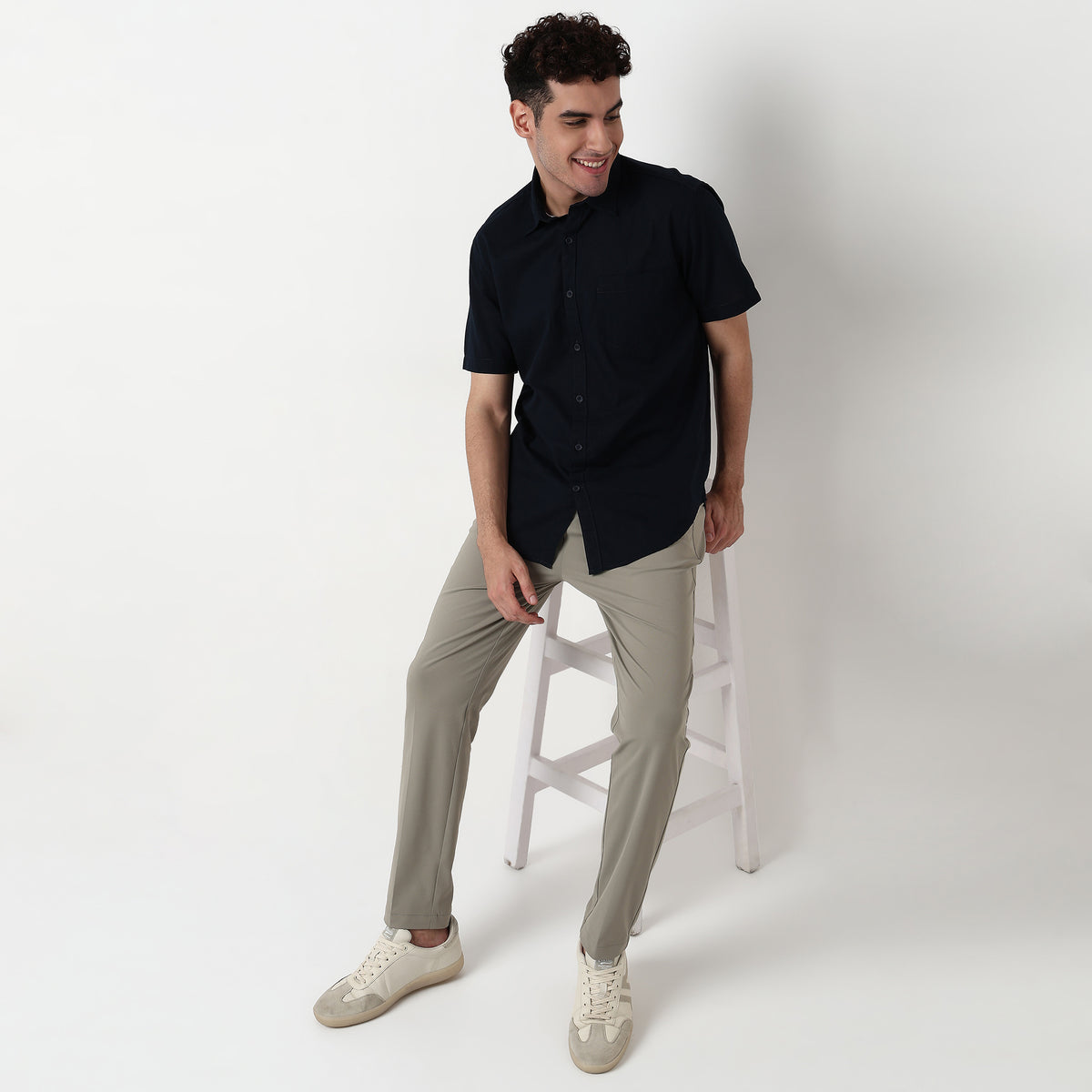 Regular Fit Solid Shirt
