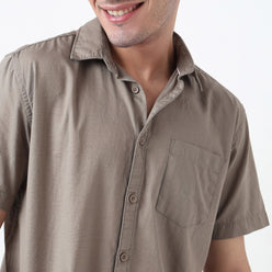 Regular Fit Solid Shirt