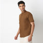 Lininᵉˣ - Linen Enriched Fine Natural Blend Shirt Half Sleeve Band Collar