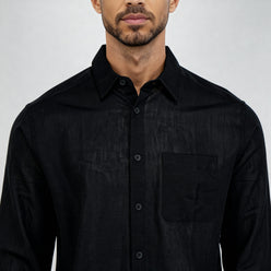 Smart Solid Linen Shirt