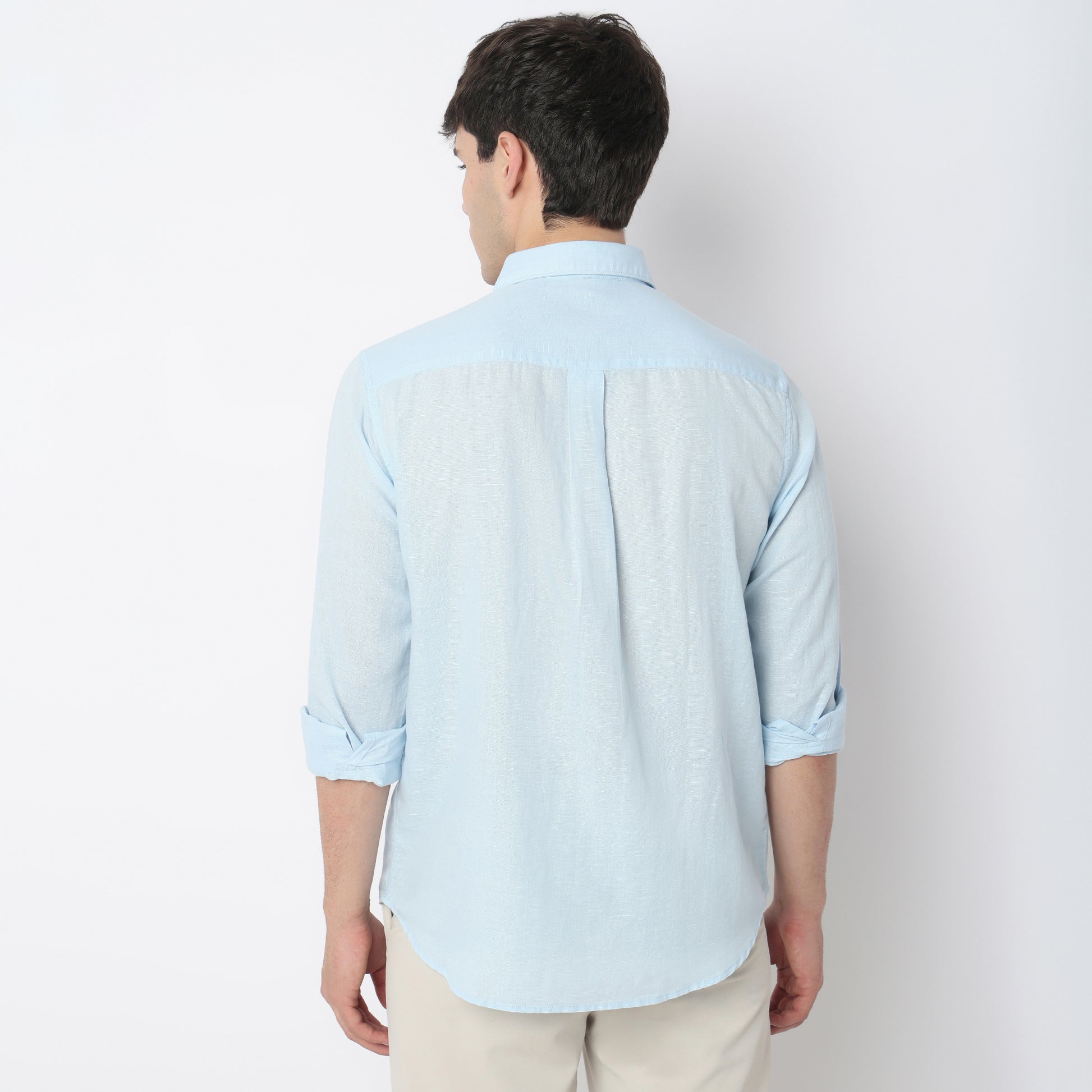 Smart Solid Linen Shirt