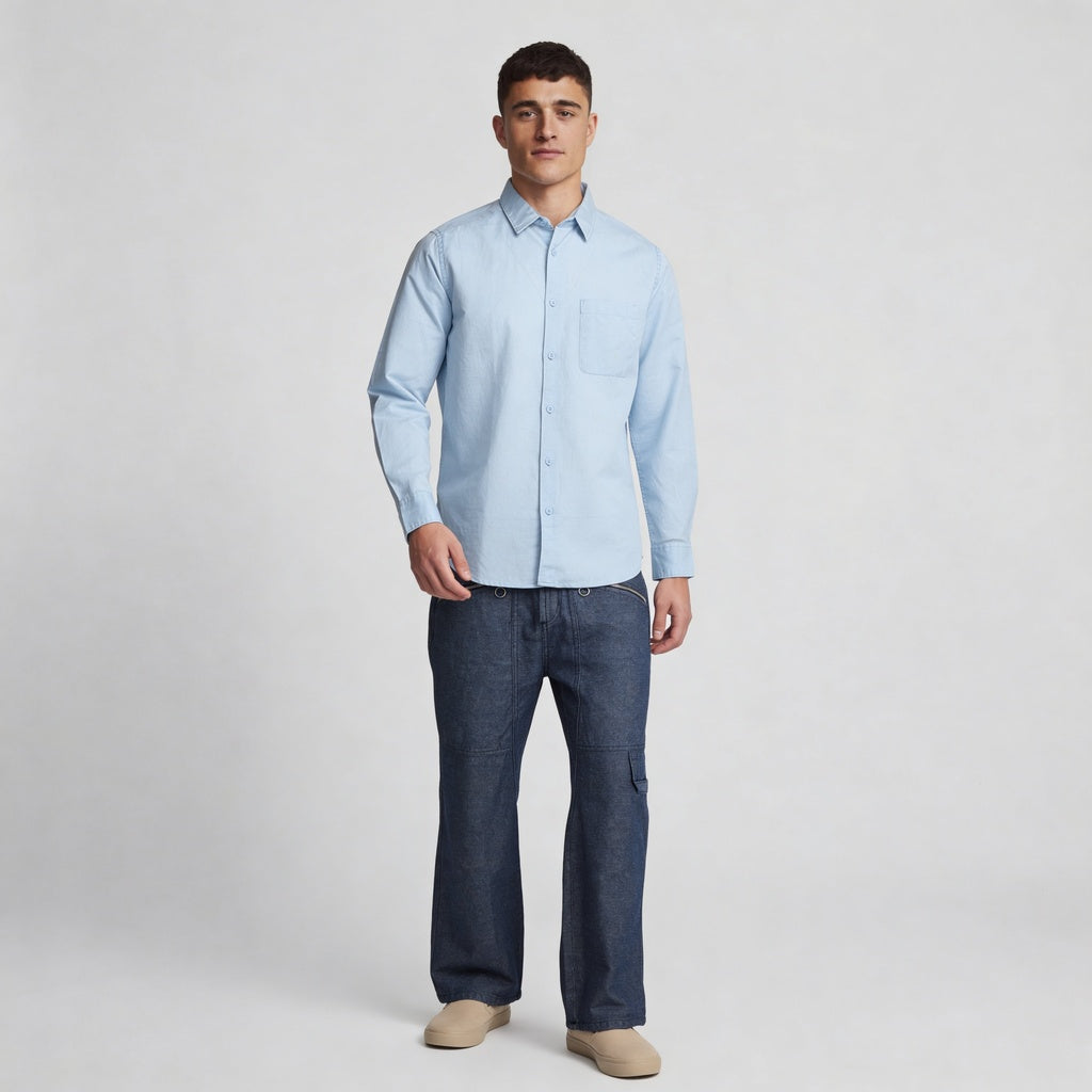 Smart Solid Linen Shirt