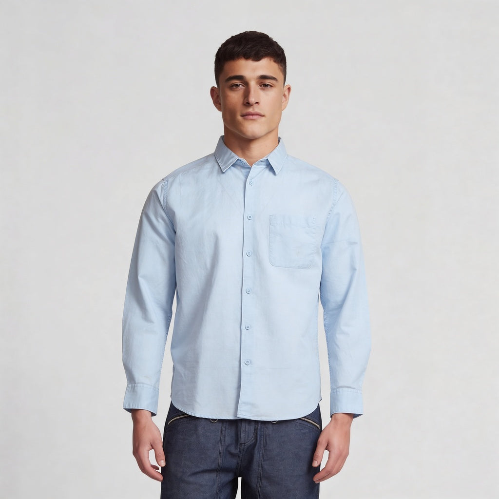Smart Solid Linen Shirt