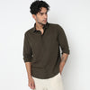 Smart Solid Linen Shirt