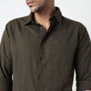 Smart Solid Linen Shirt