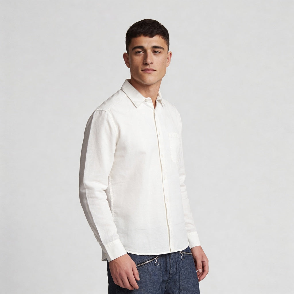 Smart Solid Linen Shirt