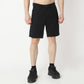 Solid Knee Length Active Shorts