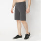Regular Fit Solid Above Knee Mid Rise Shorts