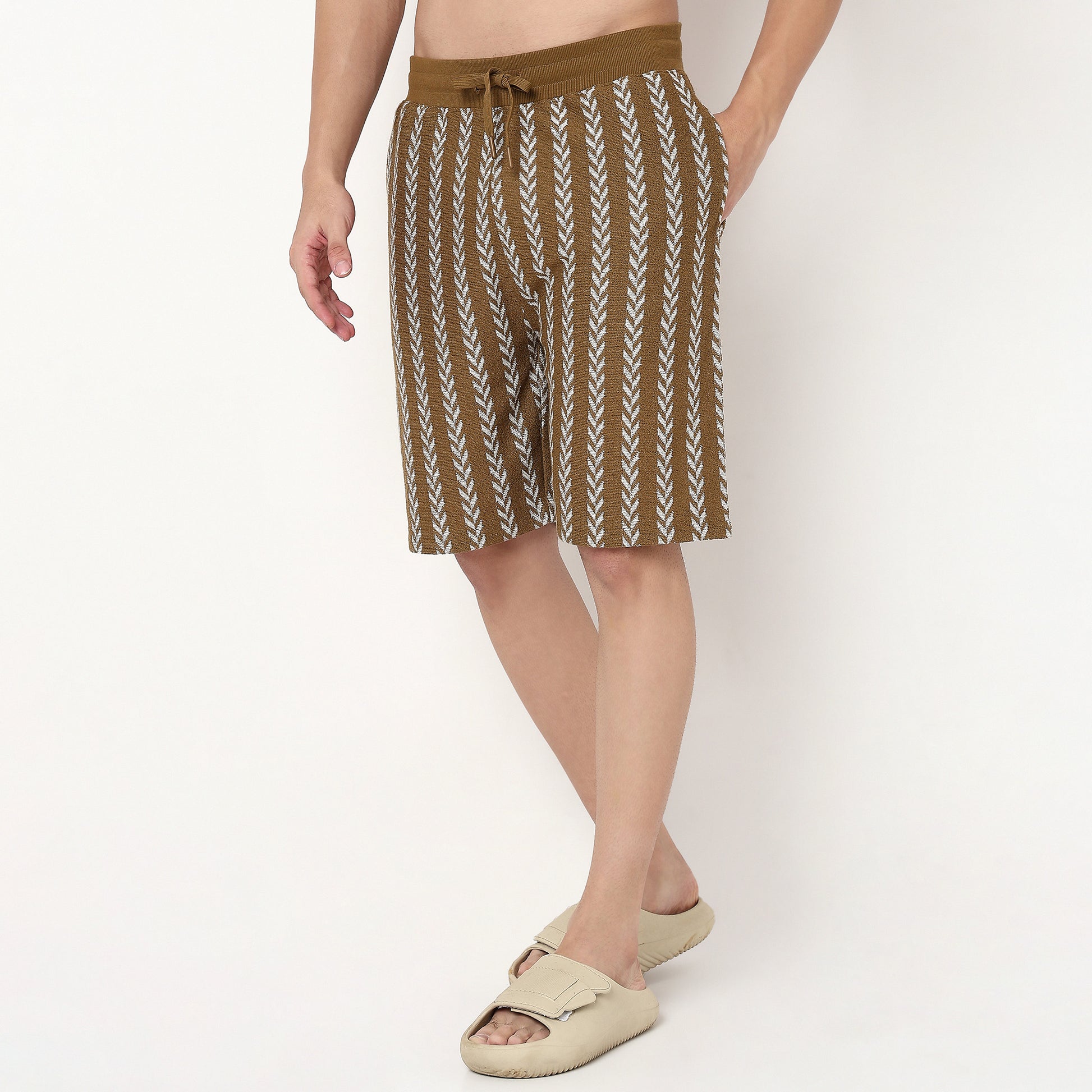 Knee Length Structured Shorts