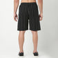 Relaxed Fit Trendy Yarn Dyed Textured Pull-On Shorts 